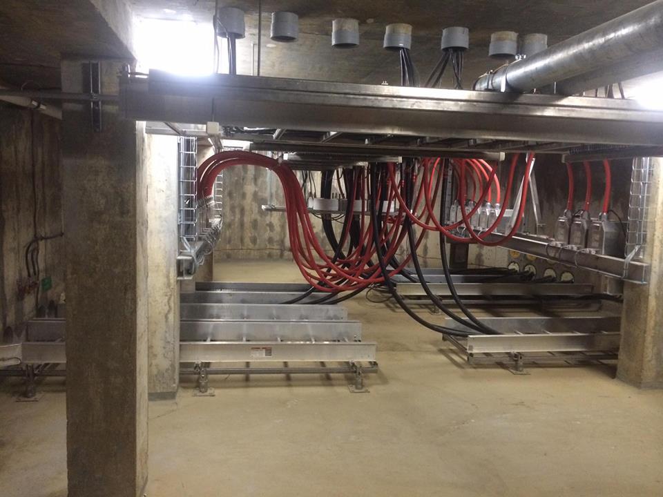 Underground cabling installation
